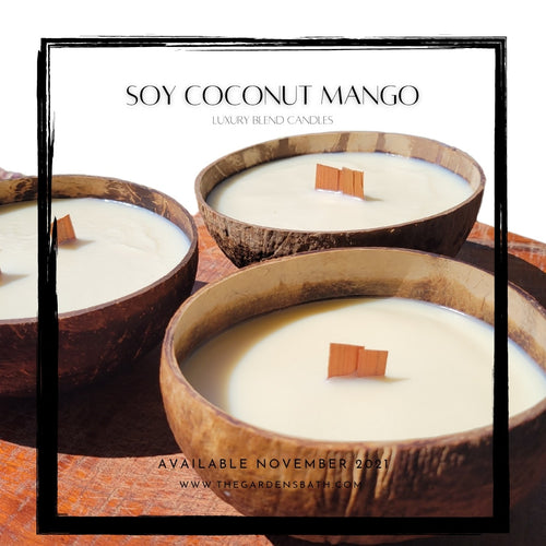 Santal Soy Candle in Coconut Shell